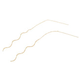 K18YG イエローゴールド キャッチレス スイング ピアス レディース 【中古】